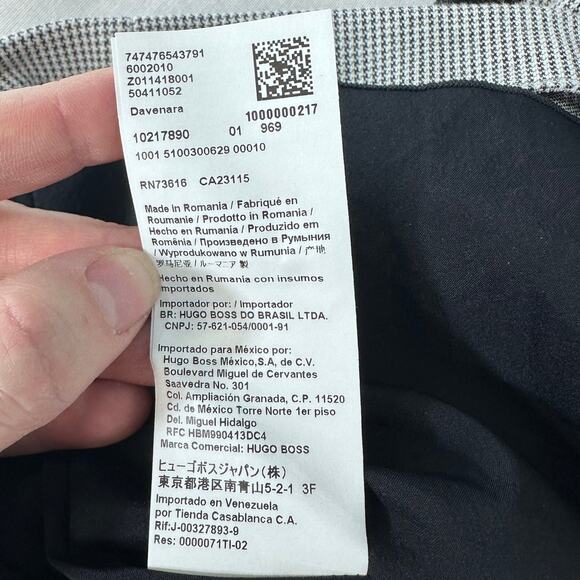 HUGO by Hugo Boss Womens sz 6 Houdstooth Zipper Sheath Dress Business Classic - Picture 14 of 15